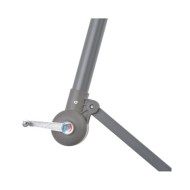 Parasol en porte-à-feux et poteau métallique 350 cm Vert