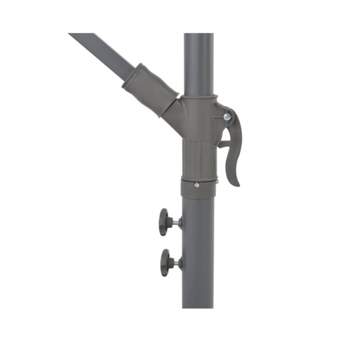Parasol en porte-à-feux et poteau métallique 350 cm Vert