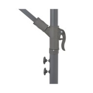 Parasol en porte-à-feux et poteau métallique 350 cm Vert