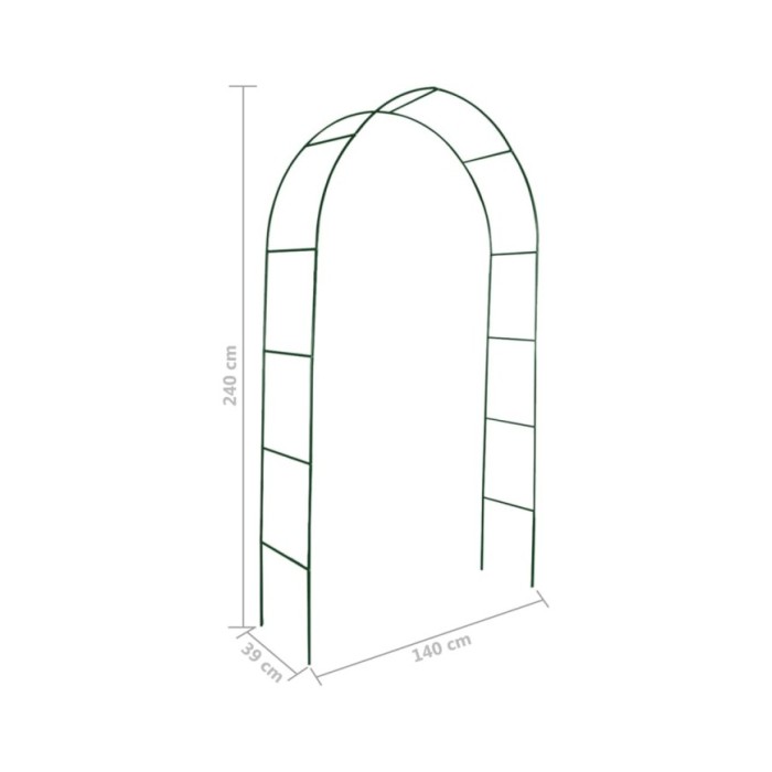Arche de jardin 2 pcs pour plantes grimpantes 