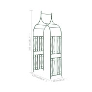 Arche de jardin Design de piquet plantes grimpantes Vert foncé
