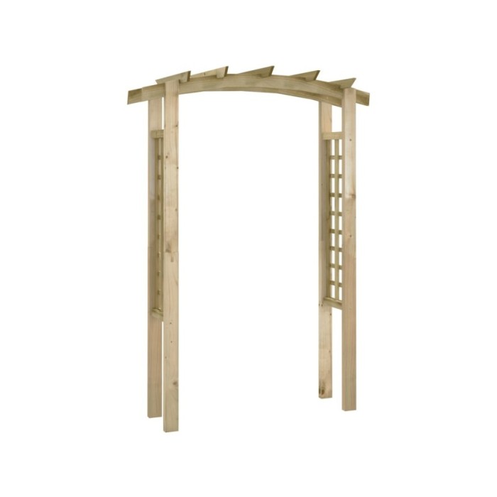 Voûte en treillis 105x35x210 cm Bois