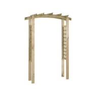 Voûte en treillis 105x35x210 cm Bois