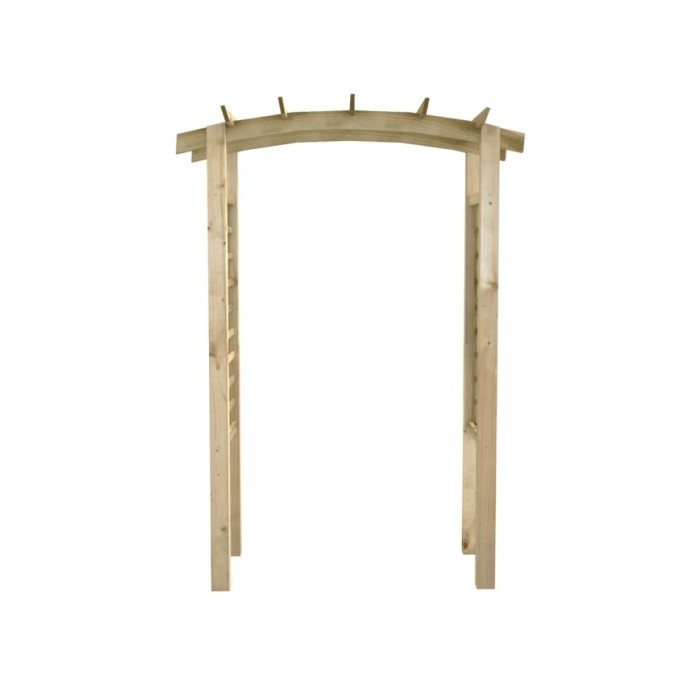 Voûte en treillis 105x35x210 cm Bois