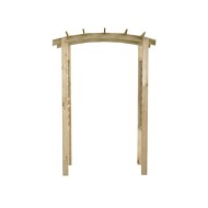 Voûte en treillis 105x35x210 cm Bois