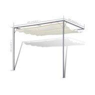 Tonnelle de jardin avec auvent rétractable  