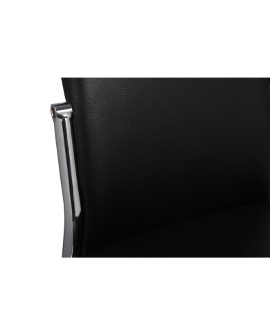 Chaises de salle à manger 4 pcs Noir Similicuir