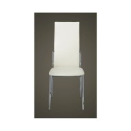 Chaises de salle à manger 2 pcs Blanc Similicuir