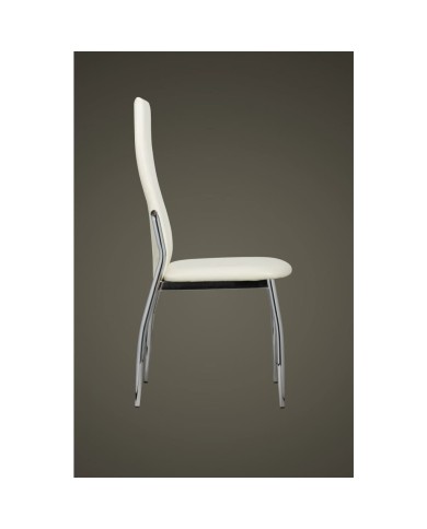 Chaises de salle à manger 2 pcs Blanc Similicuir