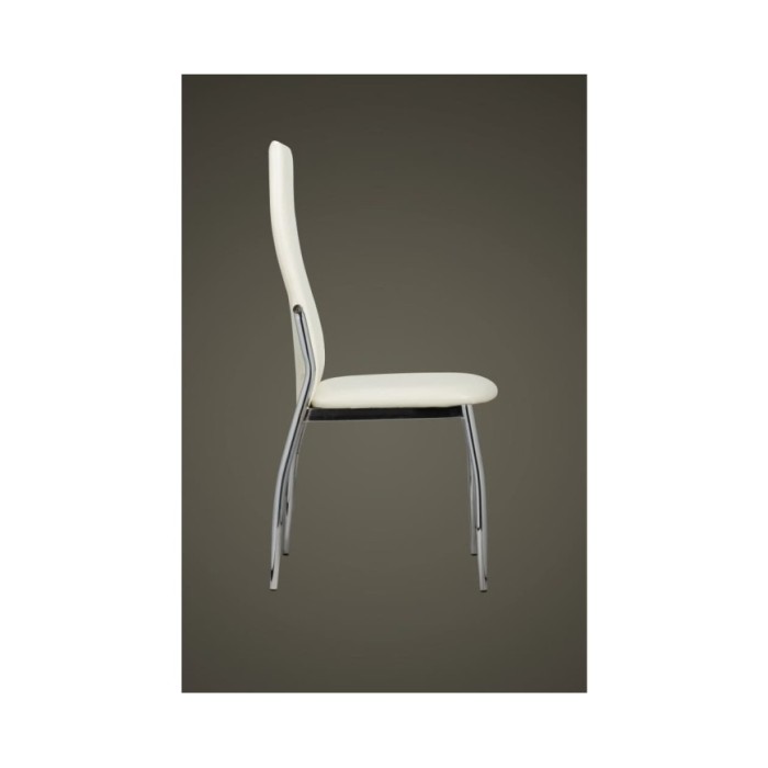Chaises de salle à manger 2 pcs Blanc Similicuir