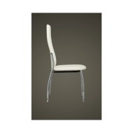Chaises de salle à manger 2 pcs Blanc Similicuir