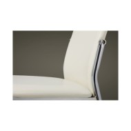 Chaises de salle à manger 2 pcs Blanc Similicuir