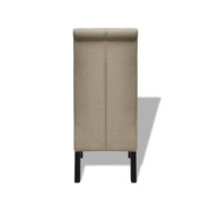 Chaises de salle à manger 4 pcs Beige Tissu