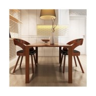 Chaises de salle à manger 2 pcs Marron Similicuir