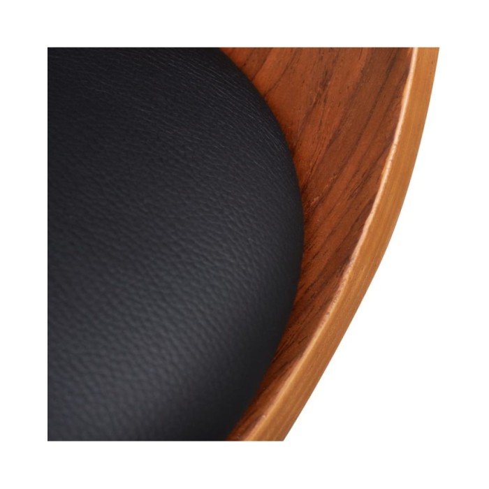 Chaise de salle à manger Bois courbé et similicuir