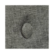 Chaises de salle à manger 2pcs Gris clair Tissu et chêne massif