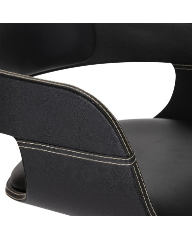 Chaise de salle à manger Bois courbé et similicuir