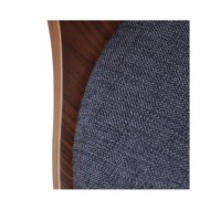 Chaises de salle à manger 2 pcs Gris foncé Bois courbé et tissu 