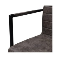 Chaises de salle à manger cantilever 2 pcs Marron Similicuir