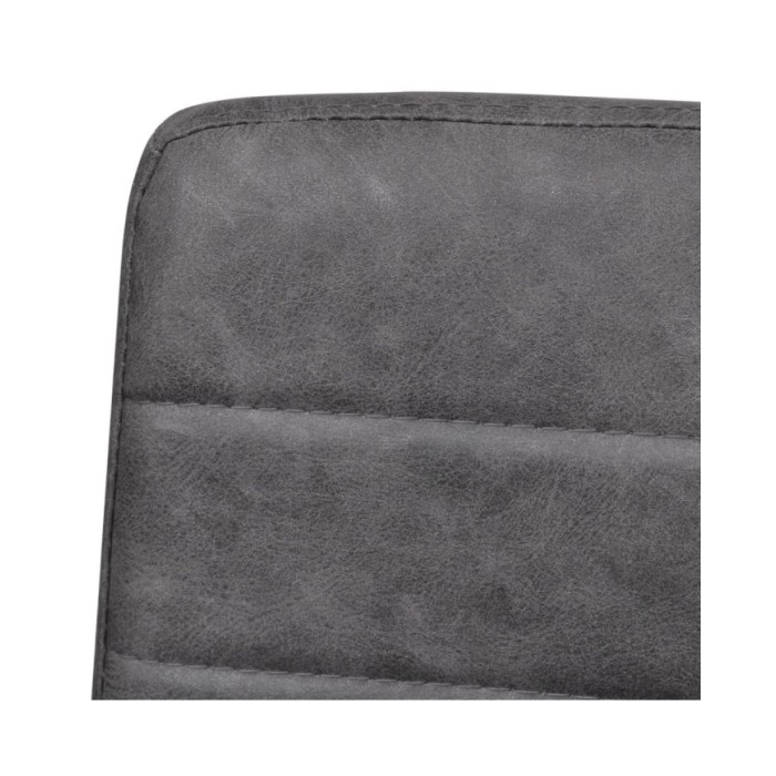 Chaises de salle à manger cantilever 2 pcs Gris Similicuir