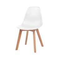 Chaises de salle à manger 2 pcs Blanc Plastique