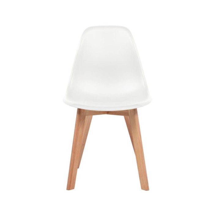 Chaises de salle à manger 2 pcs Blanc Plastique