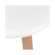 Chaises de salle à manger 2 pcs Blanc Plastique