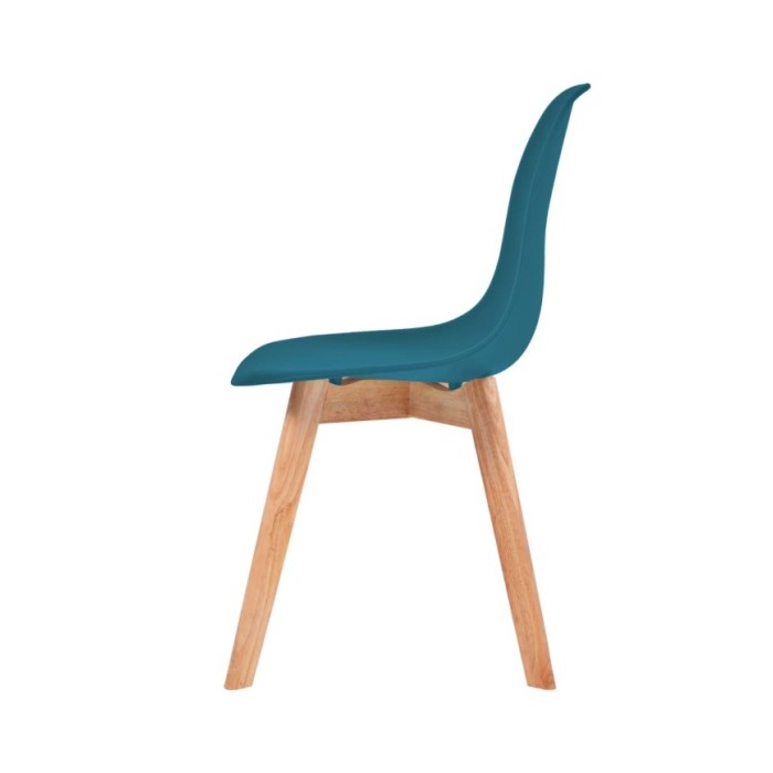 Chaises de salle à manger 2 pcs Turquoise Plastique