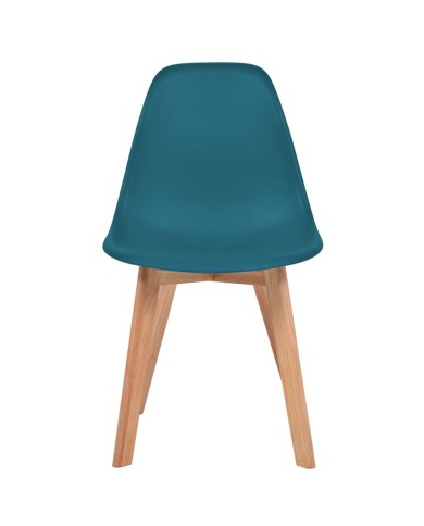 Chaises de salle à manger 4 pcs Turquoise Plastique