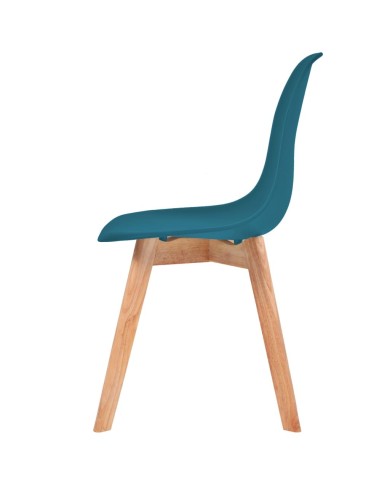 Chaises de salle à manger 4 pcs Turquoise Plastique