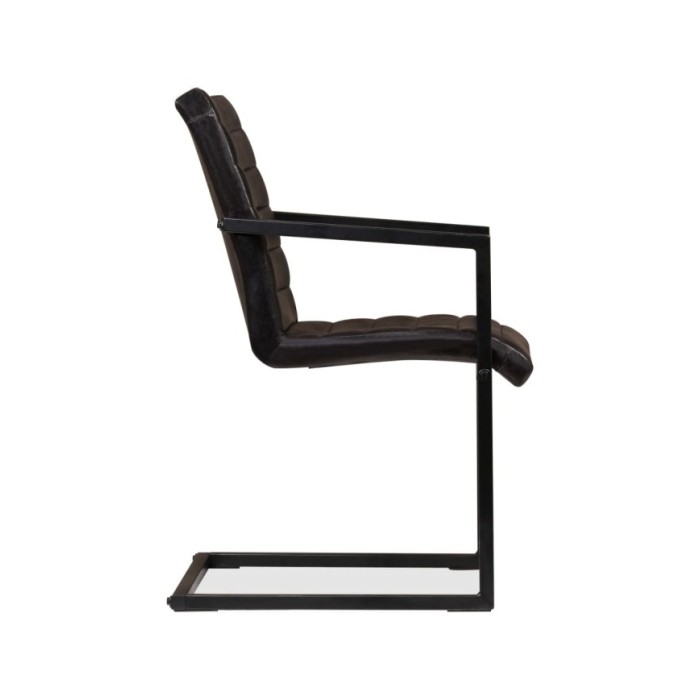 Chaises de salle à manger 2 pcs Anthracite Cuir véritable 
