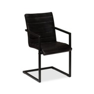 Chaises de salle à manger 2 pcs Anthracite Cuir véritable 