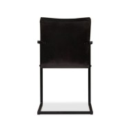 Chaises de salle à manger 2 pcs Anthracite Cuir véritable 