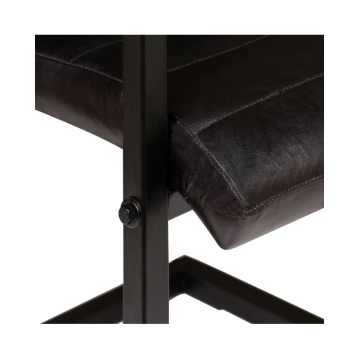 Chaises de salle à manger 2 pcs Anthracite Cuir véritable 