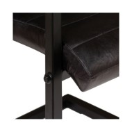 Chaises de salle à manger 2 pcs Anthracite Cuir véritable 