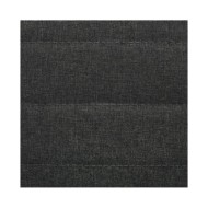 Chaises de salle à manger 2 pcs Gris foncé Tissu