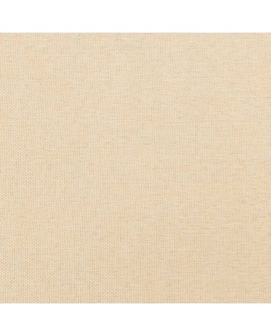 Chaises de salle à manger 2 pcs Crème Tissu et similicuir