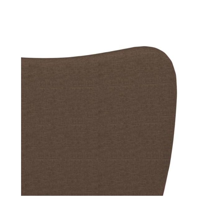 Chaises de salle à manger 2 pcs Marron Tissu et similicuir