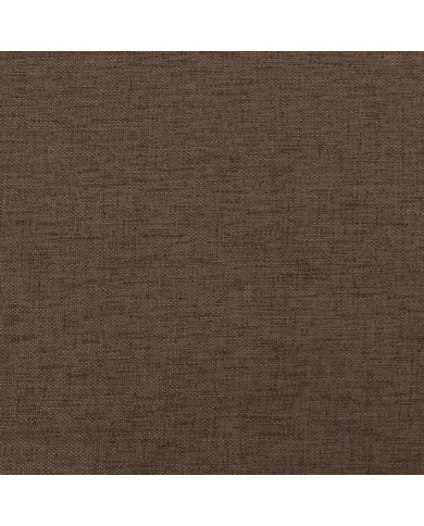 Chaises de salle à manger 2 pcs Marron Tissu et similicuir