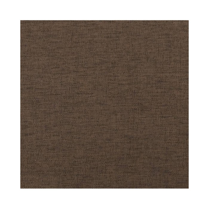 Chaises de salle à manger 2 pcs Marron Tissu et similicuir