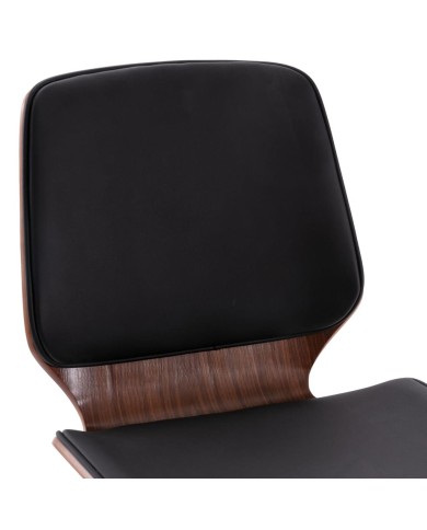 Chaises de salle à manger 4 pcs Noir Similicuir