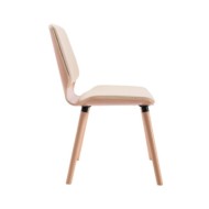 Chaises de salle à manger 4 pcs Crème Similicuir