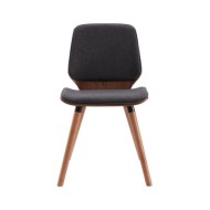 Chaises de salle à manger 4 pcs Gris Tissu