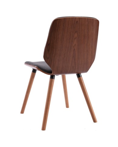 Chaises de salle à manger 4 pcs Gris Tissu