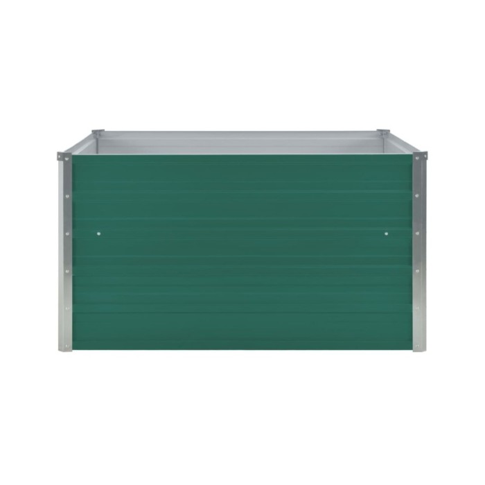 Jardinière 100 x 100 x 45 cm Acier galvanisé Vert