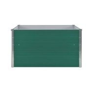 Jardinière 100 x 100 x 45 cm Acier galvanisé Vert