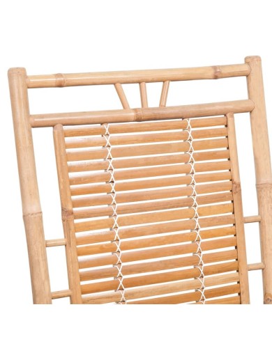 Chaise à bascule en bambou