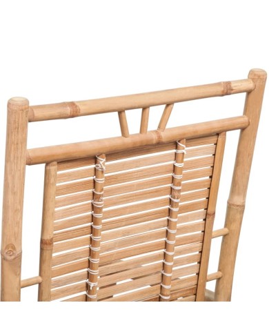 Chaise à bascule en bambou