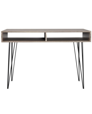 Bureau avec 2 compartiments Gris