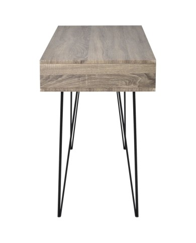 Bureau avec 2 compartiments Gris